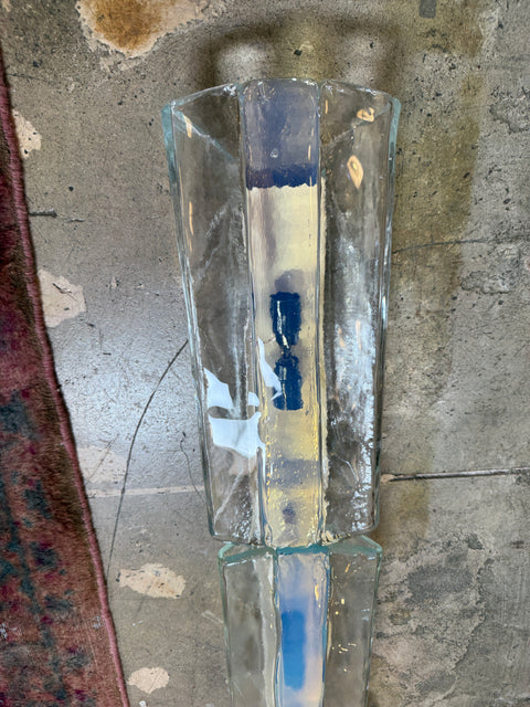 3 Tier 1970s Murano Glass Wall Sconces by Carlo Nason for AV Mazzega – Set of 2