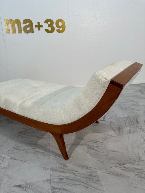 Vintage Mid Century Italian Chaise Lounge 1960s