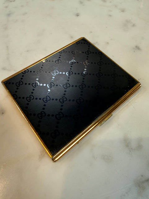 Vintage Gucci Blue Lacquer Cigarette Case, Italy, 1970s