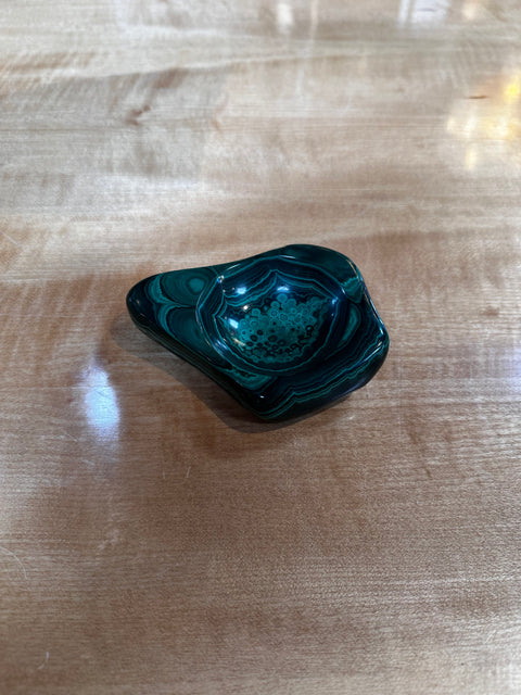 Vintage Italian Malachite Ashtray 1960s