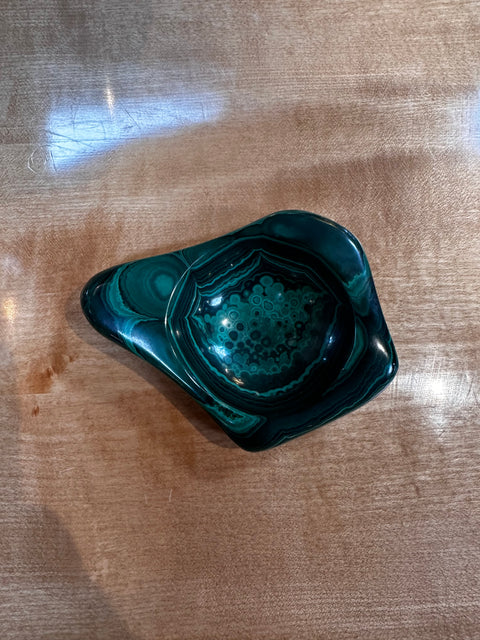 Vintage Italian Malachite Ashtray 1960s