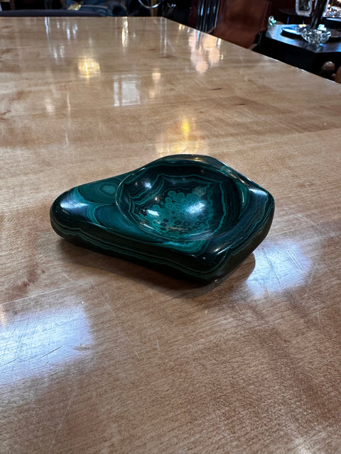 Vintage Italian Malachite Ashtray 1960s