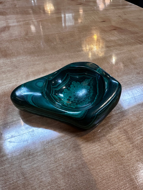 Vintage Italian Malachite Ashtray 1960s