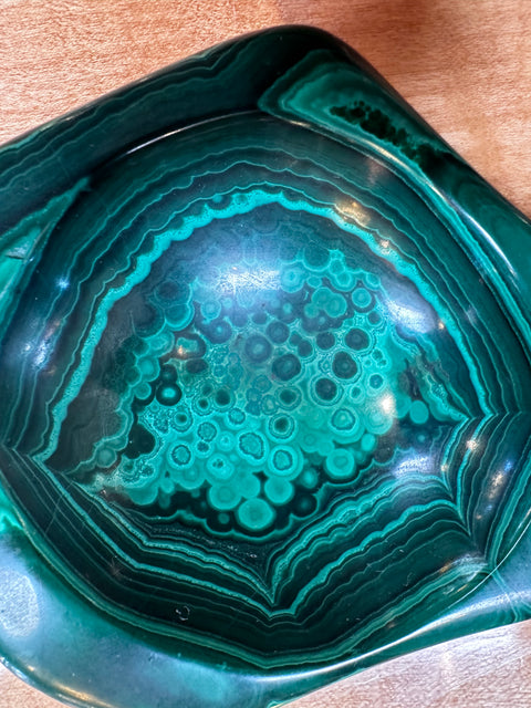 Vintage Italian Malachite Ashtray 1960s