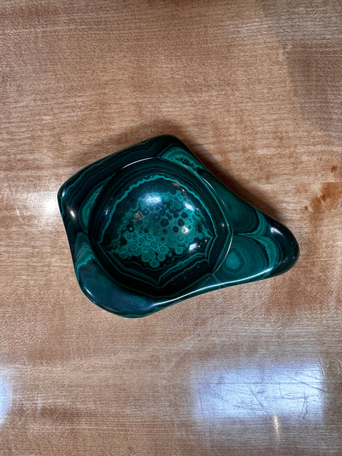 Vintage Italian Malachite Ashtray 1960s