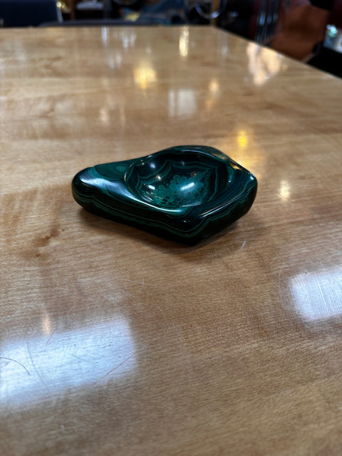 Vintage Italian Malachite Ashtray 1960s