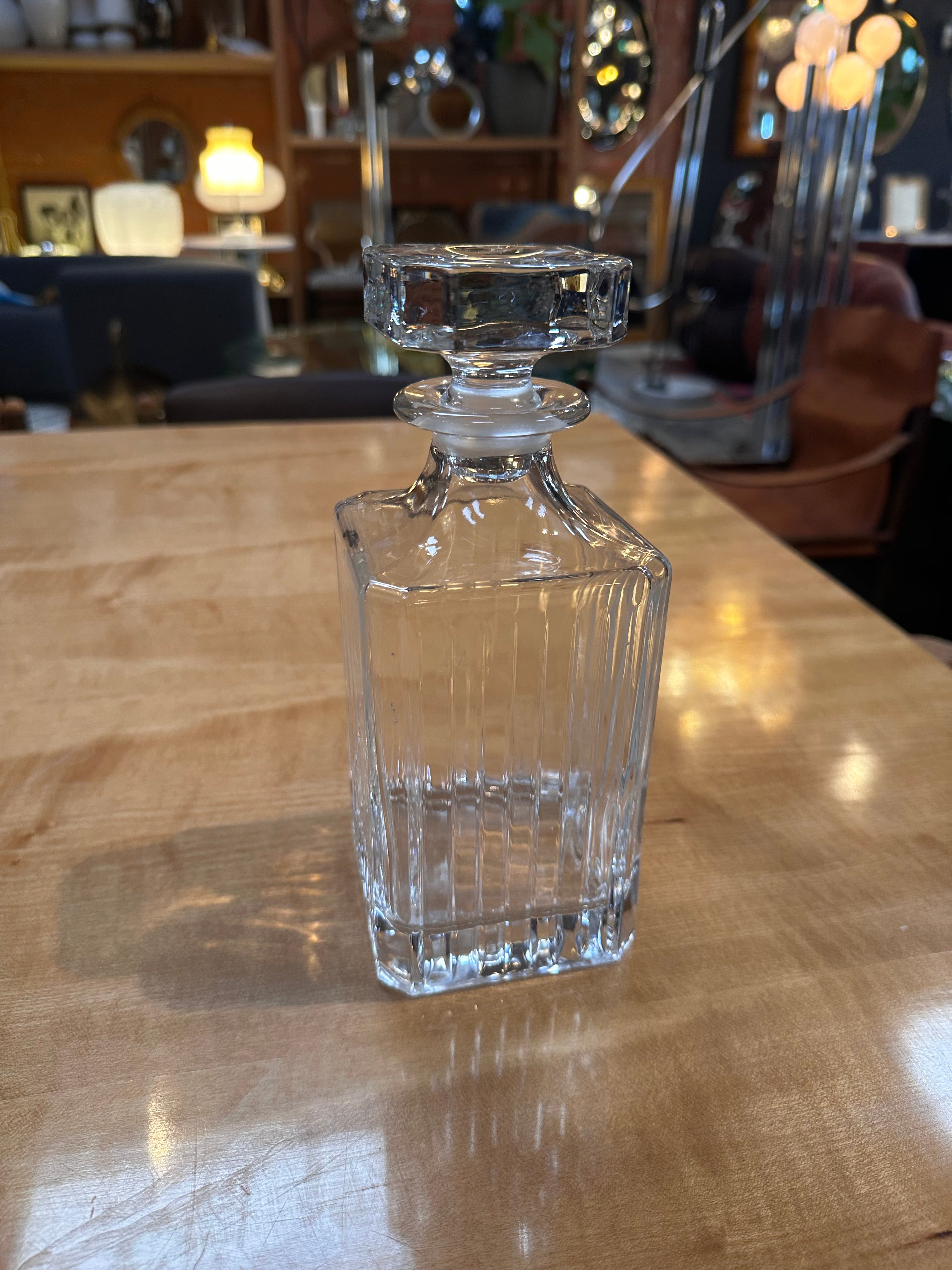 Vintage Italian Decorative Crystal Decanter 1960s