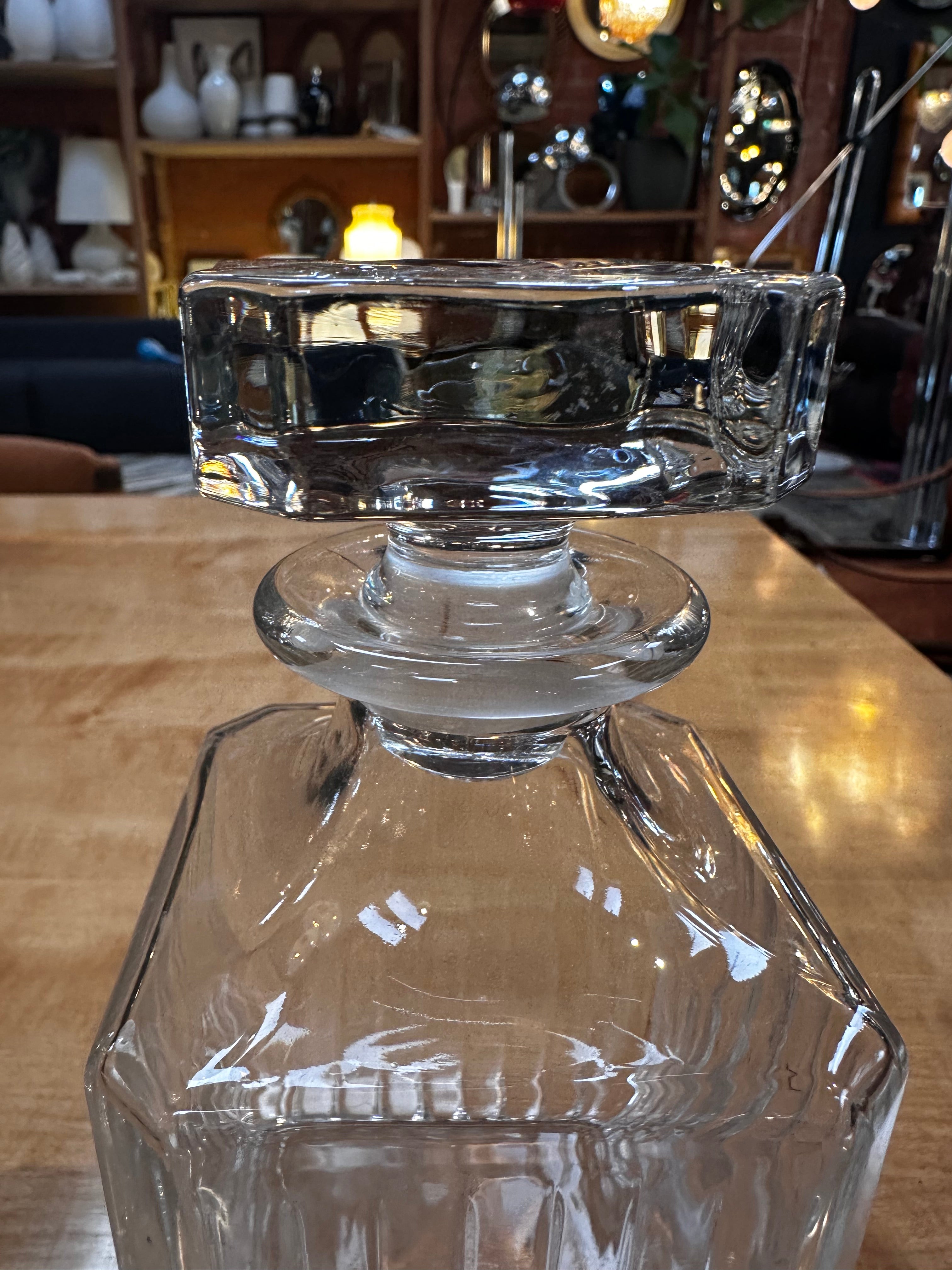 Vintage Italian Decorative Crystal Decanter 1960s