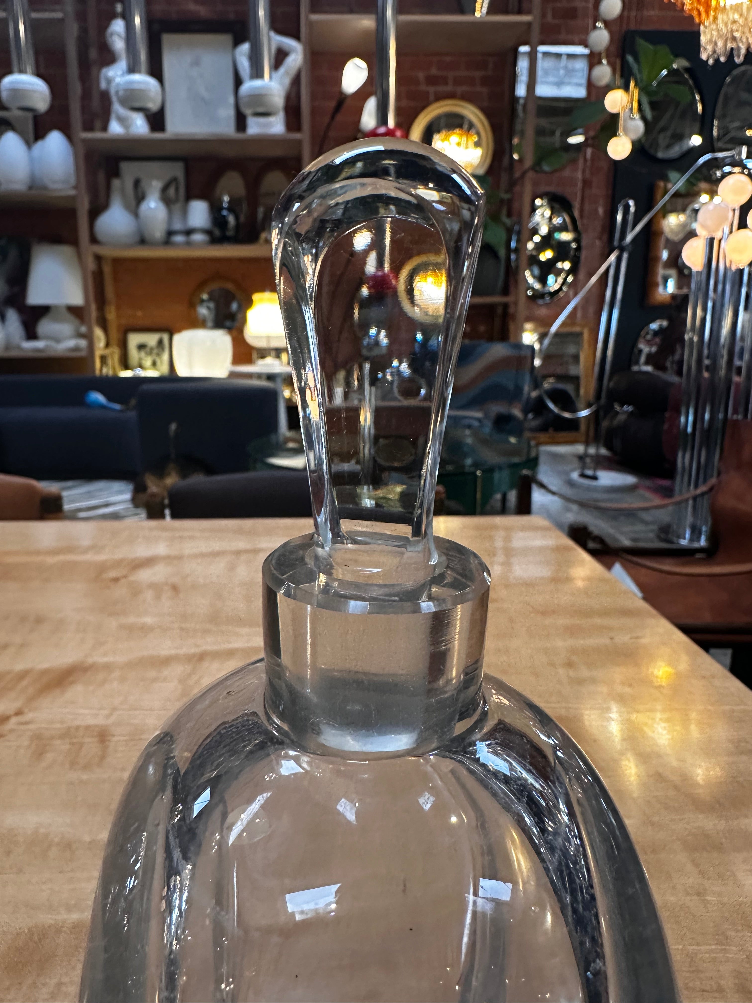 Vintage Italian Decorative Crystal Decanter 1960s