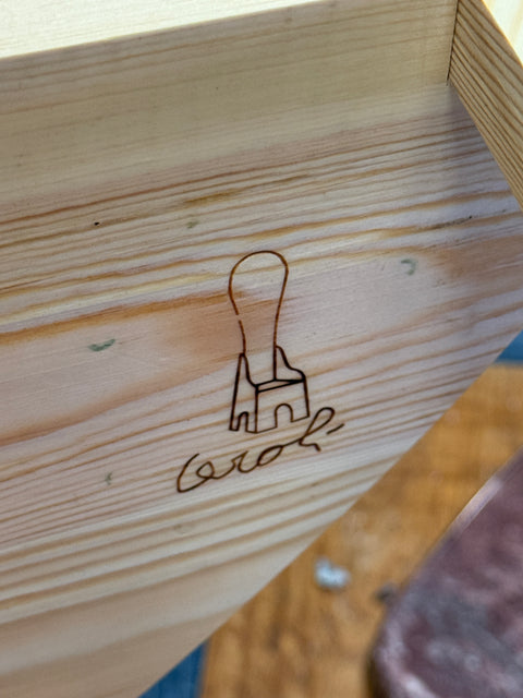 *La Rosa dei Venti* Dining Table, Mario Ceroli Signed