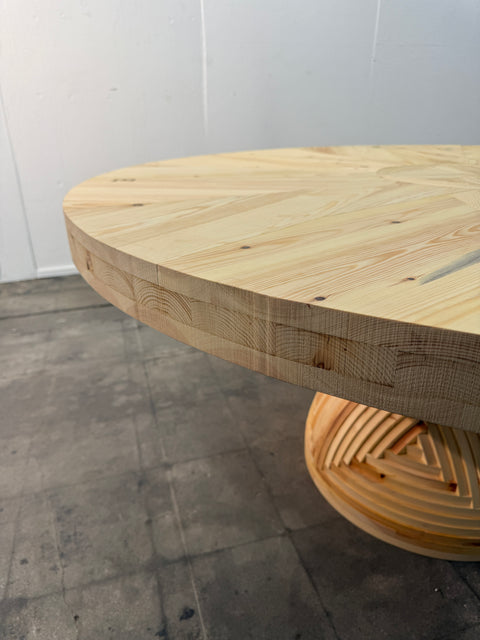 *La Rosa dei Venti* Dining Table, Mario Ceroli Signed