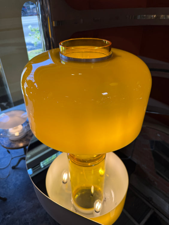 LT226 Murano Glass Table Lamp by Carlo Nason for Mazzega in Yellow