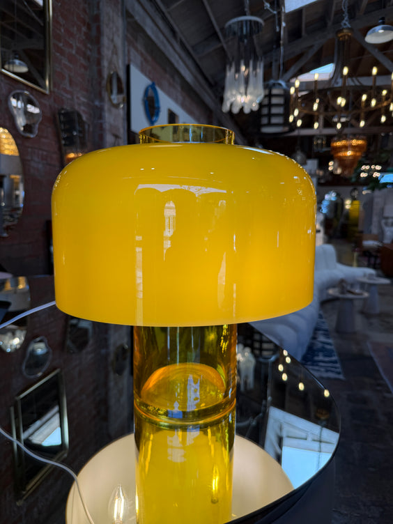 LT226 Murano Glass Table Lamp by Carlo Nason for Mazzega in Yellow