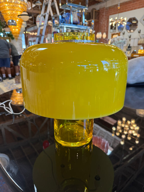 LT226 Murano Glass Table Lamp by Carlo Nason for Mazzega in Yellow