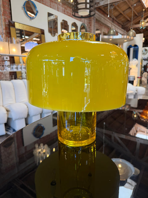 LT226 Murano Glass Table Lamp by Carlo Nason for Mazzega in Yellow