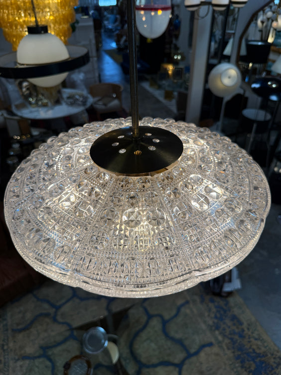 Set of Carl Fagerlund for Orrefors Pendant Light for Lyfa, Denmark, 1960s