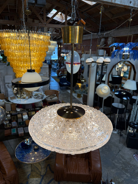Set of Carl Fagerlund for Orrefors Pendant Light for Lyfa, Denmark, 1960s