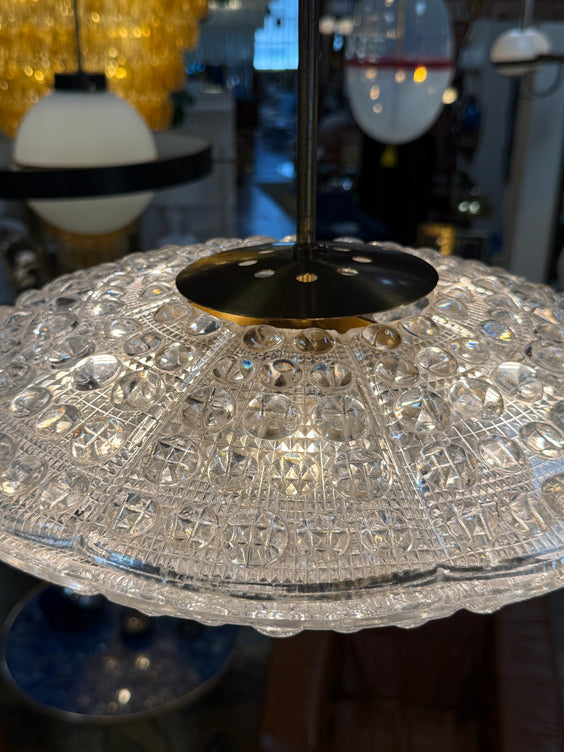 Set of Carl Fagerlund for Orrefors Pendant Light for Lyfa, Denmark, 1960s
