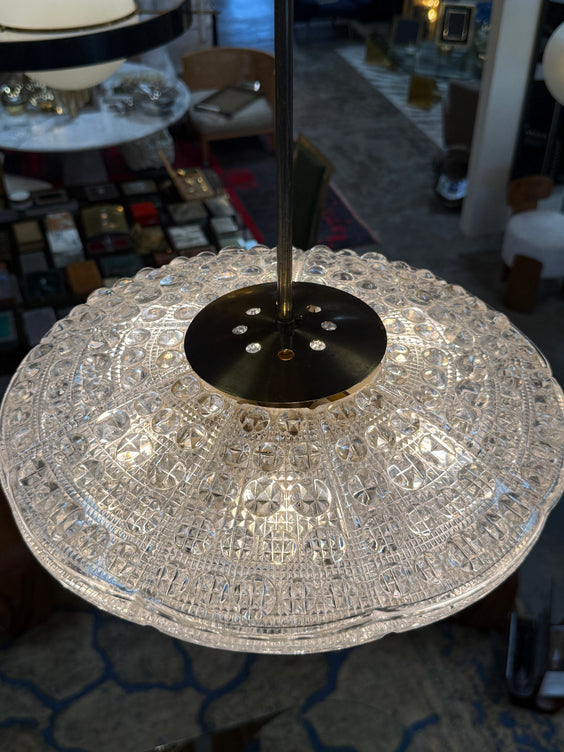 Set of Carl Fagerlund for Orrefors Pendant Light for Lyfa, Denmark, 1960s