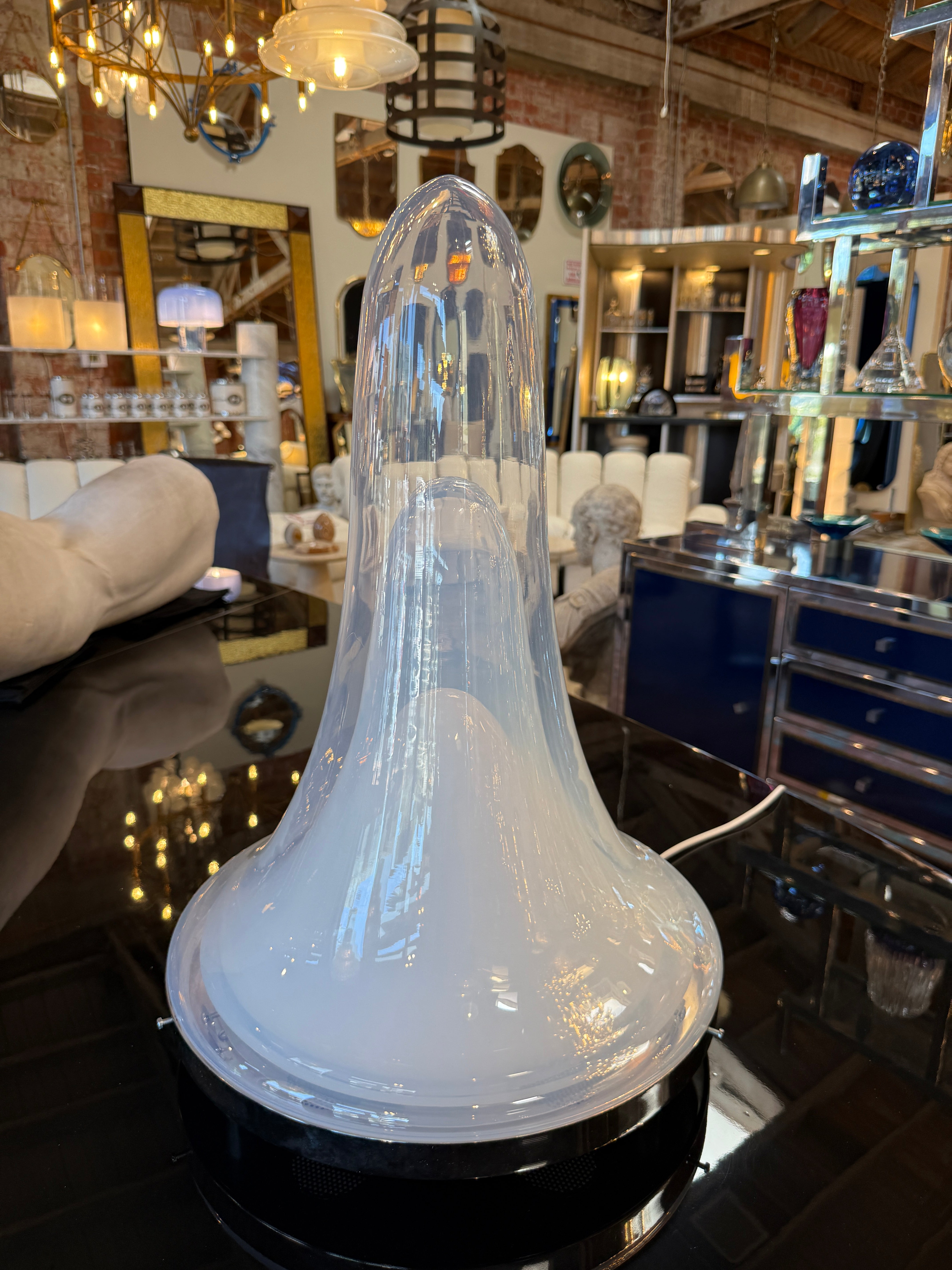Carlo Nason LS144 Murano Glass Table Lamp for Mazzega, Italy, 1970s