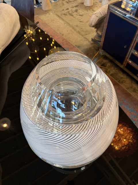 Model LT 353 "Egg" Table Lamp & Vase by Carlo Nason for AV Mazzega