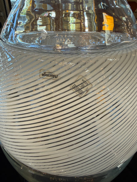 Model LT 353 "Egg" Table Lamp & Vase by Carlo Nason for AV Mazzega