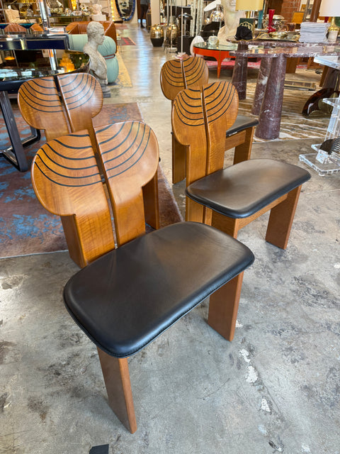 Africa Chairs by Afra and Tobia Scarpa, Set of 4