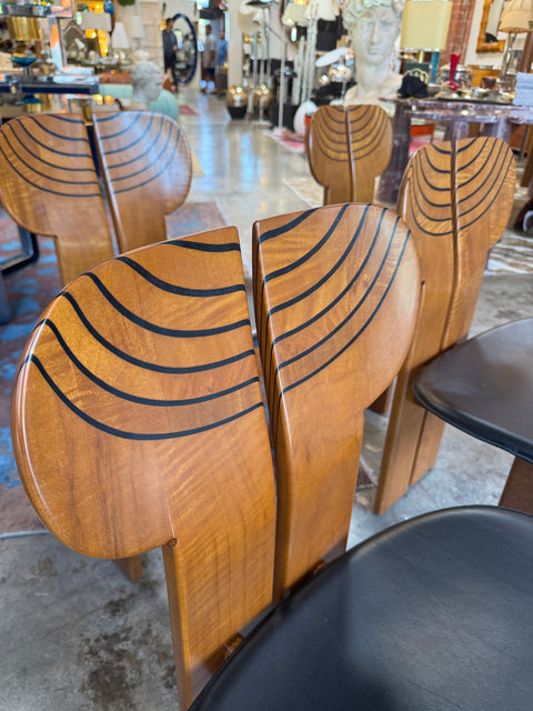 Africa Chairs by Afra and Tobia Scarpa, Set of 4