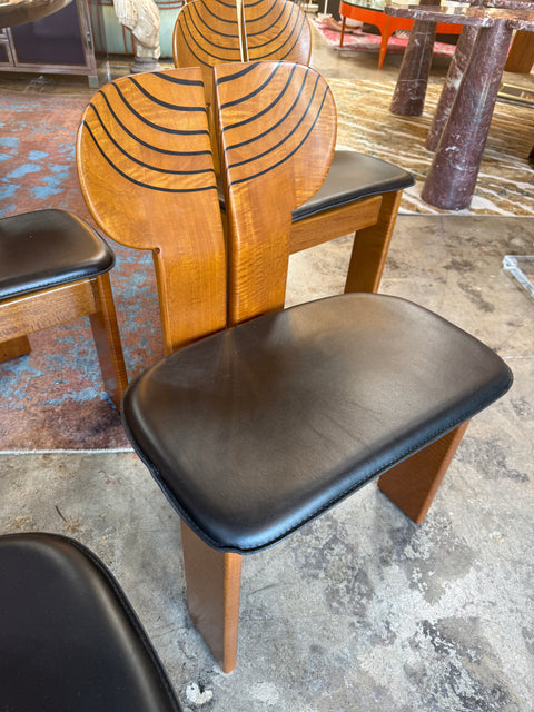 Africa Chairs by Afra and Tobia Scarpa, Set of 4