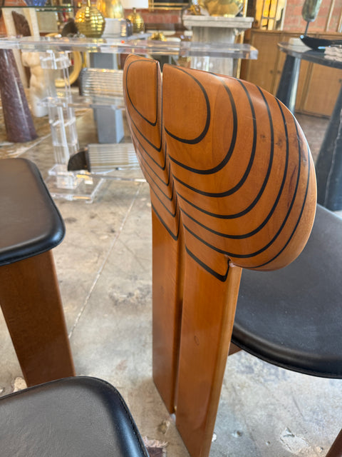 Africa Chairs by Afra and Tobia Scarpa, Set of 4