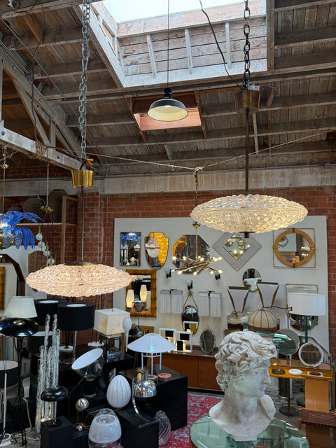 Set of Carl Fagerlund for Orrefors Pendant Light for Lyfa, Denmark, 1960s