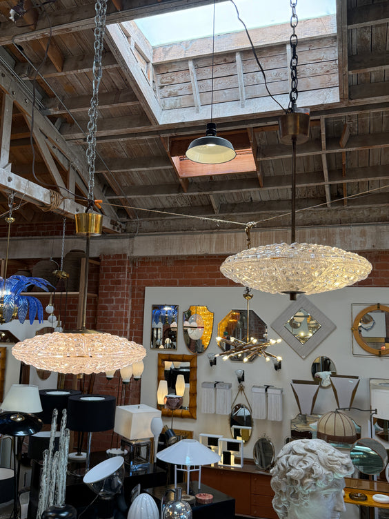 Set of Carl Fagerlund for Orrefors Pendant Light for Lyfa, Denmark, 1960s