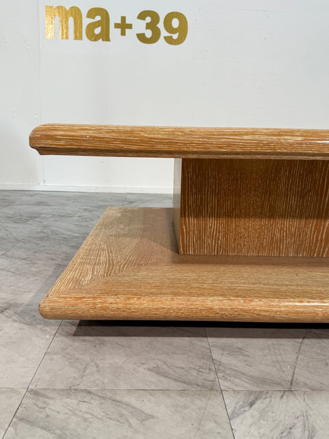 Italian Coffee Table with Central Marble, 1970s