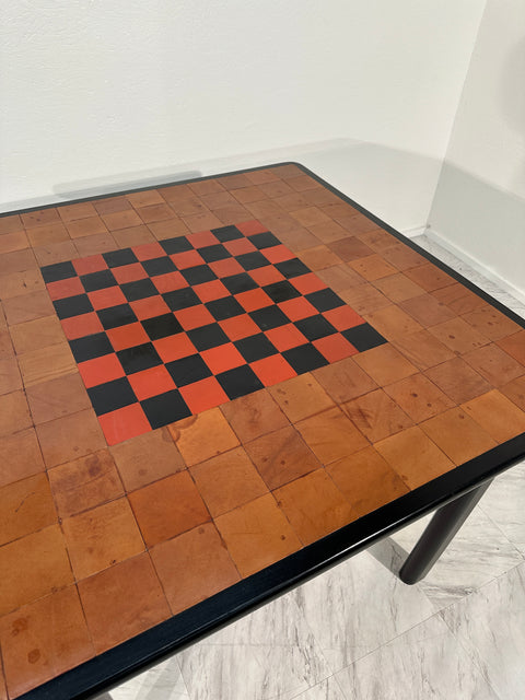 Mid Century Italian Rosewood Game Table 1970s