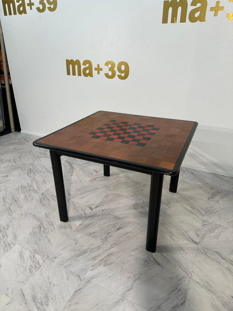 Mid Century Italian Rosewood Game Table 1970s