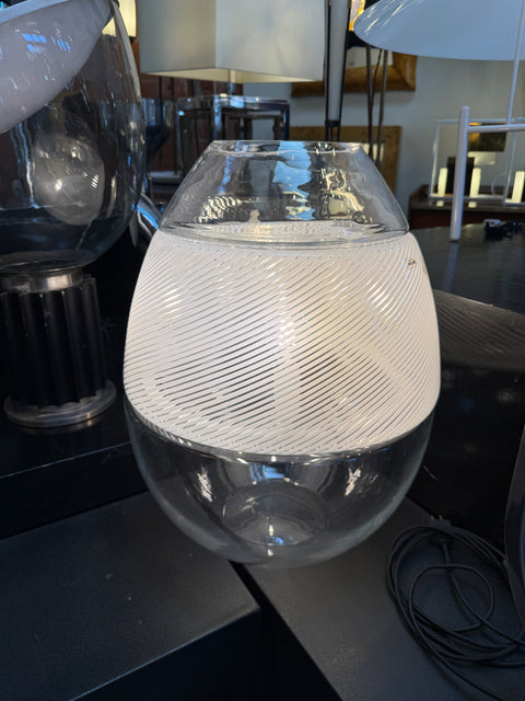 Model LT 353 "Egg" Table Lamp & Vase by Carlo Nason for AV Mazzega
