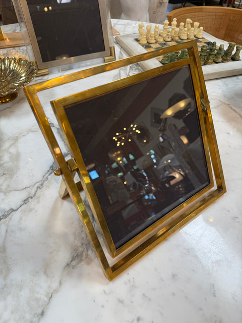 Vintage Italian Adjustable Brass Picture Frame