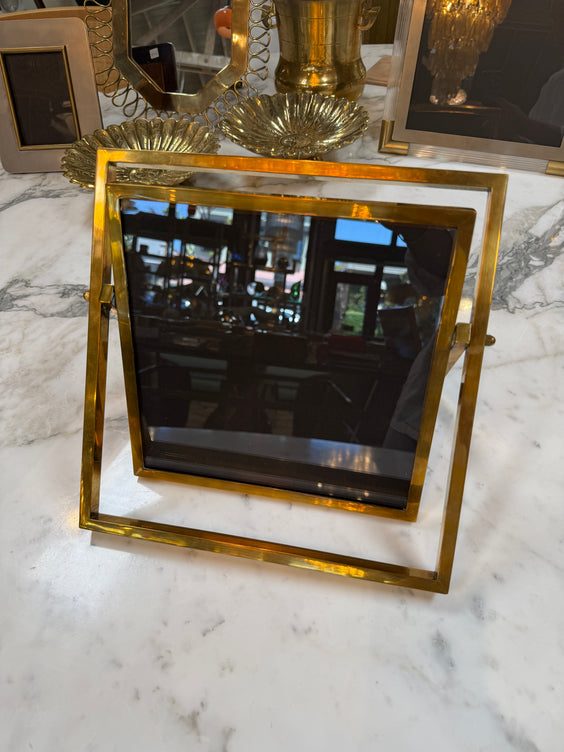 Vintage Italian Adjustable Brass Picture Frame