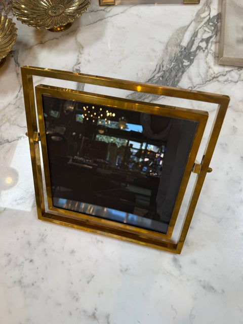 Vintage Italian Adjustable Brass Picture Frame