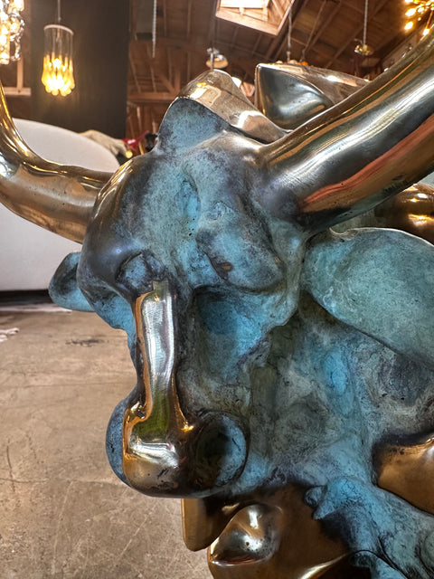 Bronze Bull Sculpture by Janez Boljka 1960s