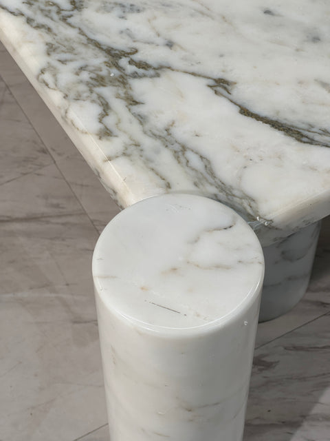 Gae Aulenti Carrara Marble Jumbo Table for Knoll International,  1970