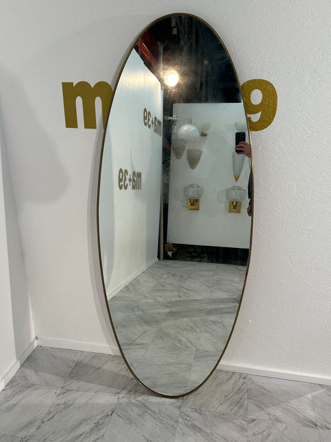 Vintage Italian Oversize Wall Mirror 1960s