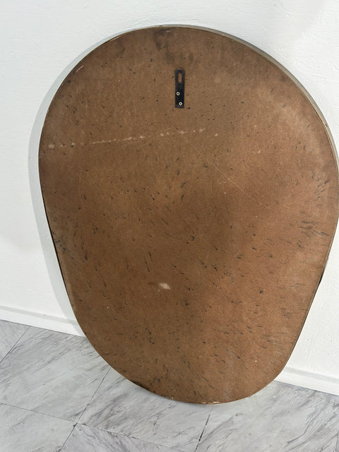 Vintage Italian Semi Oval Wall Mirror 1970s