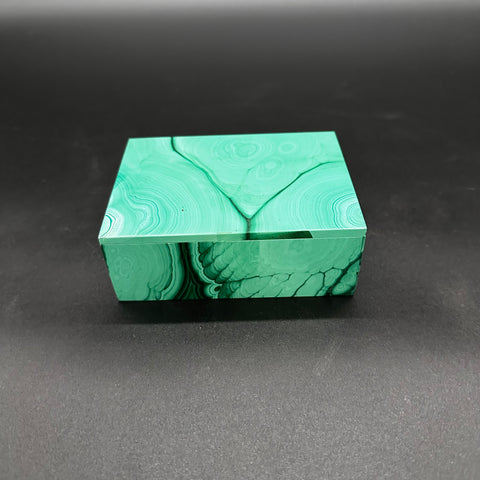 Vintage Italian Malachite Decorative Box 1960s