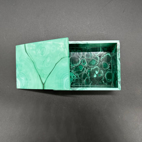 Vintage Italian Malachite Decorative Box 1960s