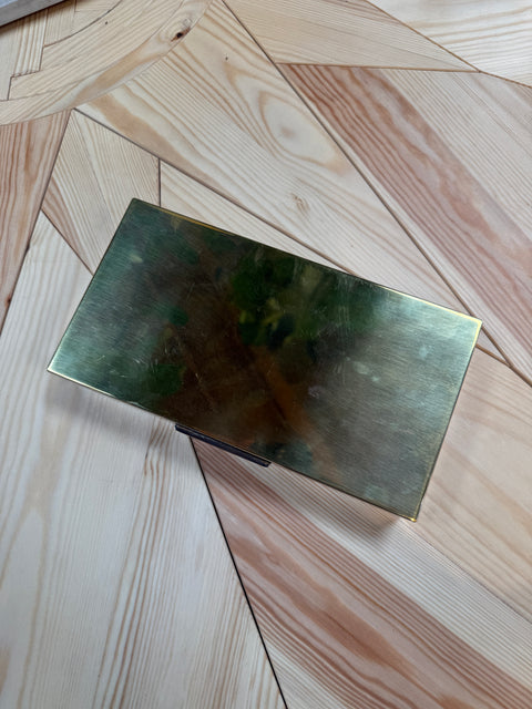 Vintage Italian 24-Karat Gold-Plated Compartment Box