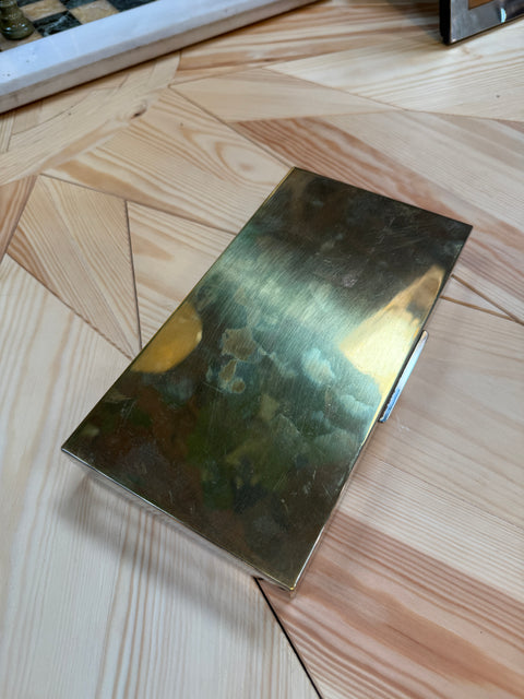 Vintage Italian 24-Karat Gold-Plated Compartment Box