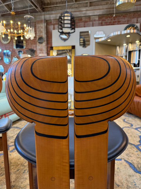 Africa Chairs by Afra and Tobia Scarpa, Set of 2