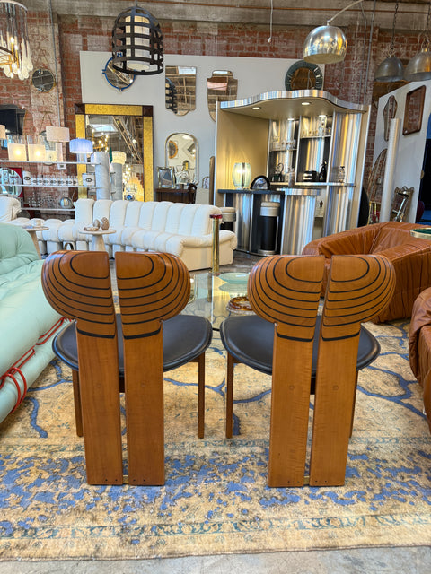 Africa Chairs by Afra and Tobia Scarpa, Set of 2