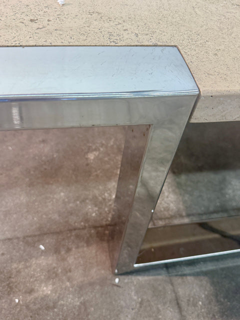 Italian Mid-Century Marble and Chrome Coffee Table, 1970s